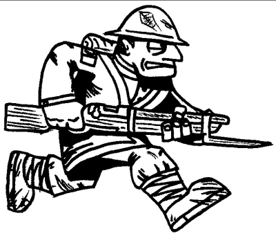 400x344 World War 1 Drawings Easy World War 1 Soldier Drawing