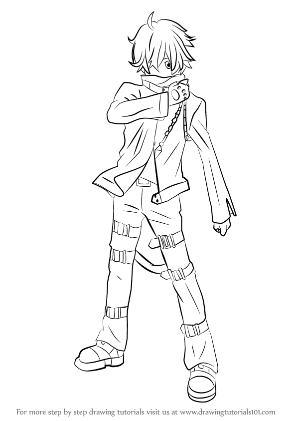 596x843 Learn How To Draw Dark Flame Master From Chuunibyou Demo Koi Ga