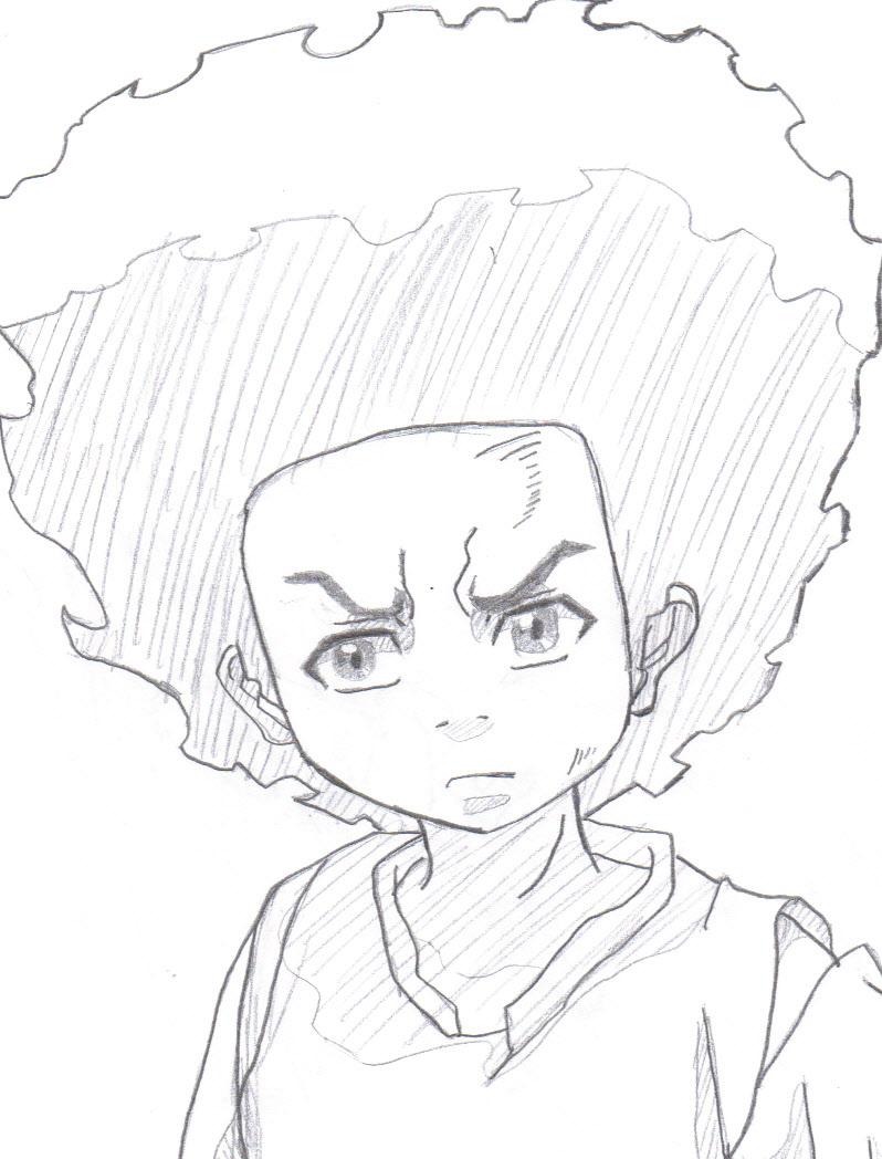 798x1048 Huey Freeman By Sacredflameheart
