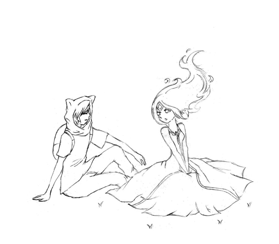 900x785 Finn And Flame Princess By Polynesiangirl