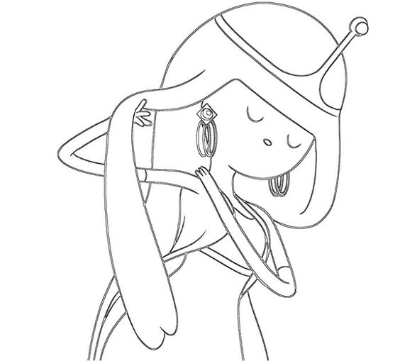 564x509 Finn Flame Princess Line Art