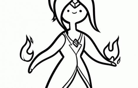 470x300 Flame Princess Coloring Pages