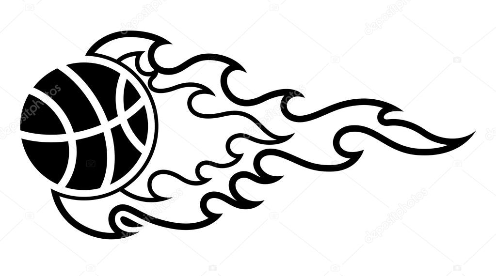 1023x570 Sport Ball Flame Tattoo Stock Vector Baavli