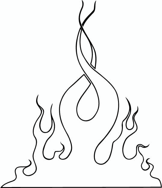 538x626 28 Best Flame Tattoo Design Coloring Pages Images
