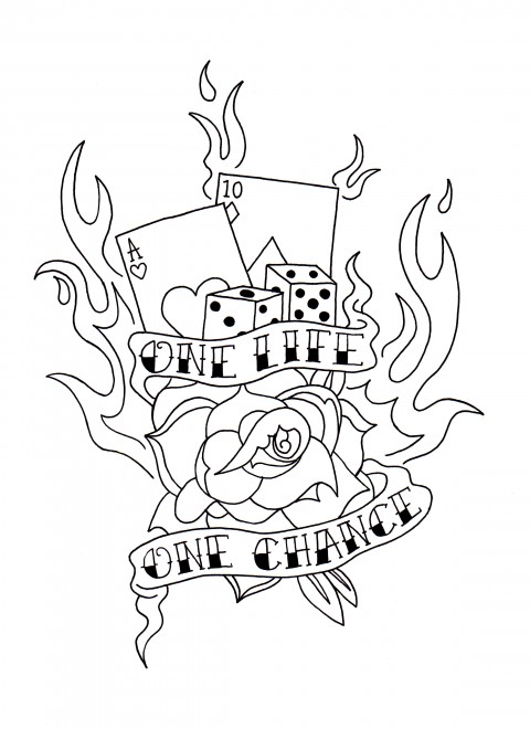 480x660 Tattoo Design Paper Wings Illustration