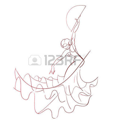374x393 Image Result For Female Flamenco Dancer Drawings Bailarte