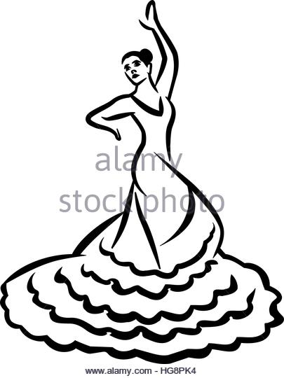 405x540 Flamenco Dancer Stock Vector Images