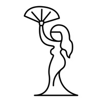 200x200 Flamenco Dancer Vector Image