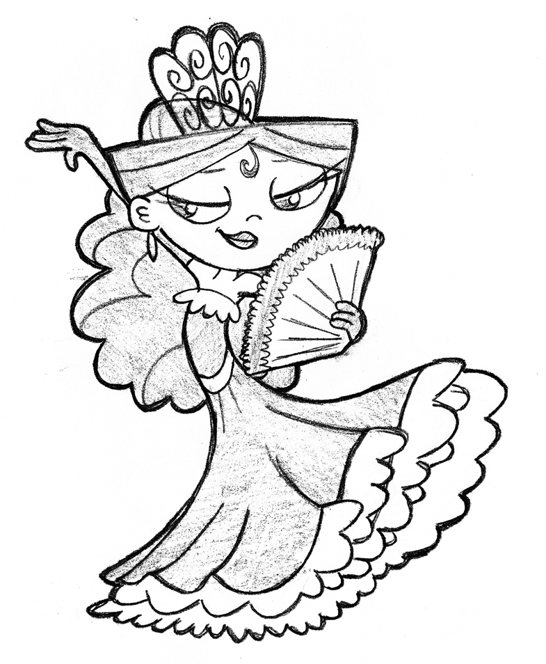 785x954 Sketch Flamenco Isa By Javidluffy