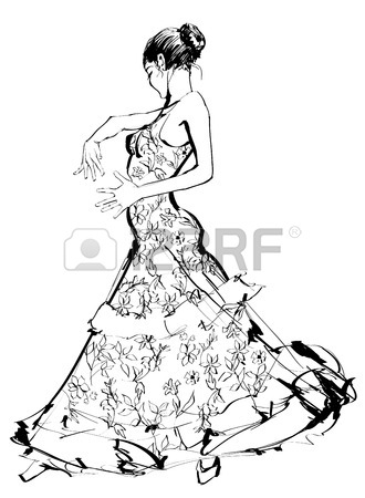 330x450 Vector Illustration Of A Flamenco Dancer Royalty Free Cliparts