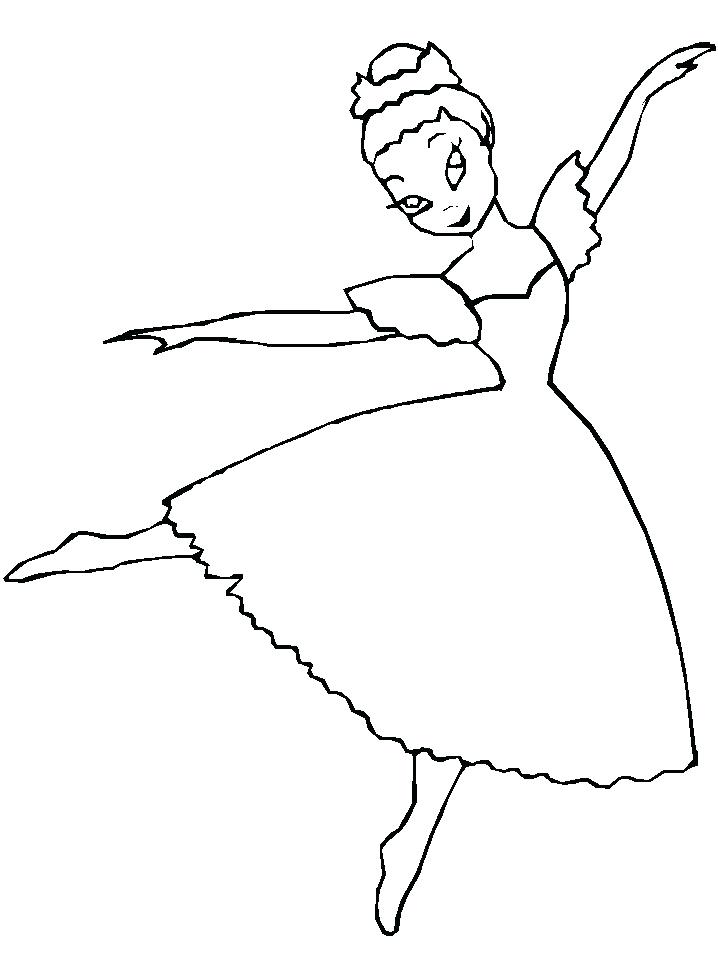 718x957 Dancer Coloring Pages Free Ballerina Coloring Pages Coloring