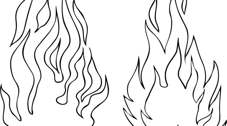 770x430 Flames Coloring Pages