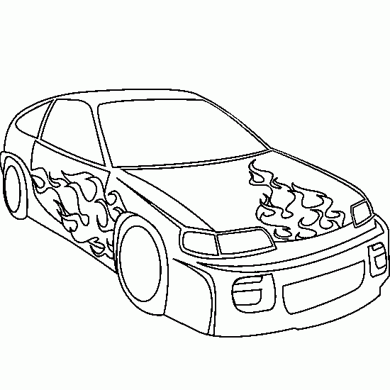 Flames On Cars Drawing at GetDrawings | Free download