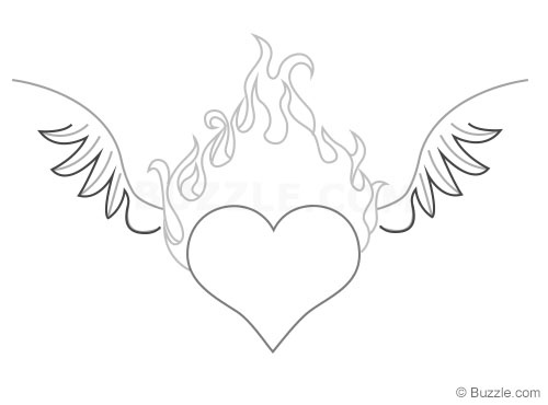 Flames Outline Drawing at GetDrawings | Free download