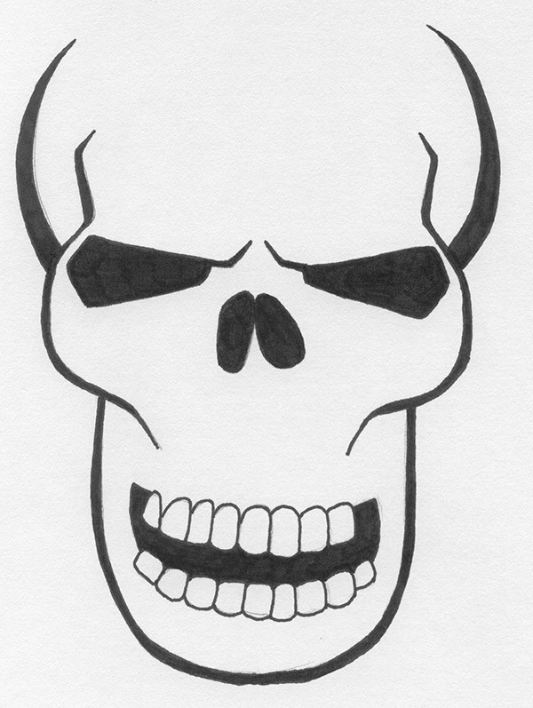 600x797 Flaming Skull Design On Behance