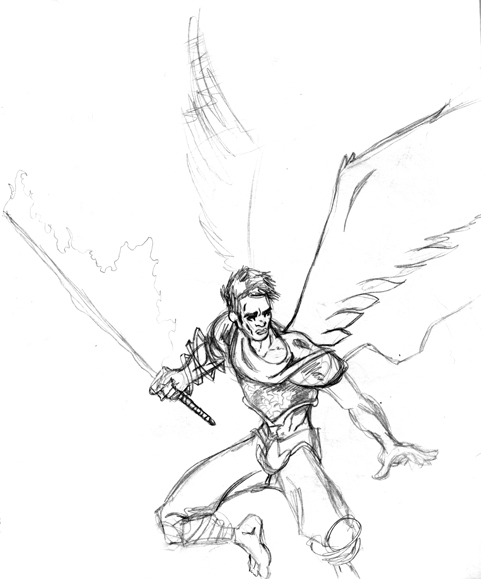 Flaming Sword Drawing at GetDrawings | Free download