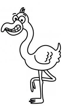 215x382 How To Draw A Flamingo, Easy Step By Step Drawing Tutorial