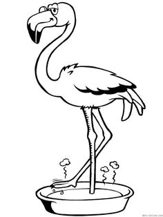 236x314 Vector Illustration Of Cartoon Flamingo