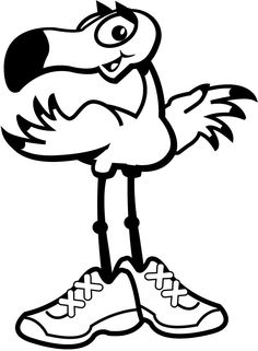 236x321 Cartoon Flamingo Step By Step Drawing Lesson Commission Research