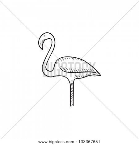 450x470 Flamingo Vector Sketch Icon Vector Amp Photo Bigstock