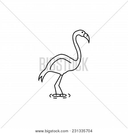 Flamingo Drawing Outline at GetDrawings | Free download