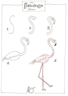 236x333 Drawn Flamingo