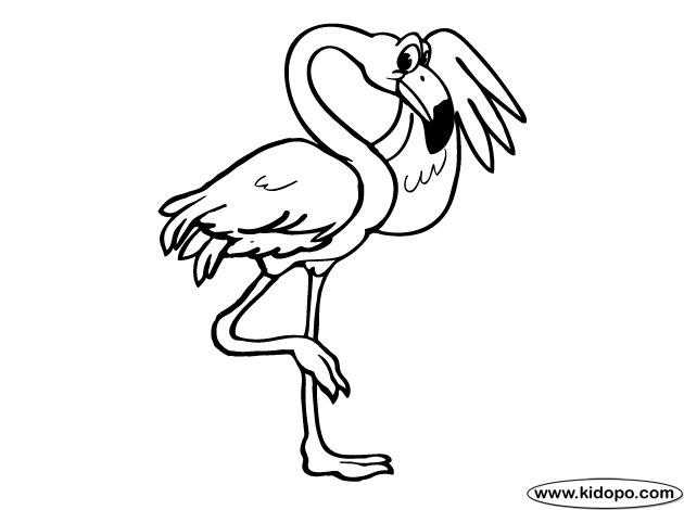 Flamingo Drawing Template at GetDrawings | Free download