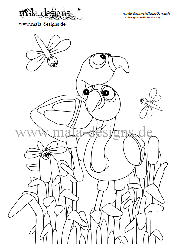 602x832 Page Flamingos