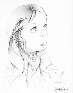 236x303 Such Gorgeous Drawings. Fantasy Fine Art Print Of My Original