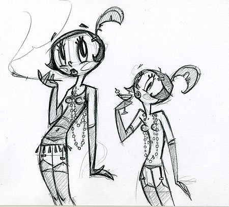 450x407 20's Flapper Girl Photo And Artwork The Drawing Club