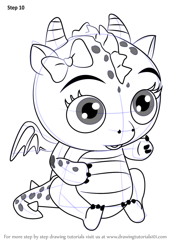 598x844 Learn How To Draw Flare From Little Charmers (Little Charmers