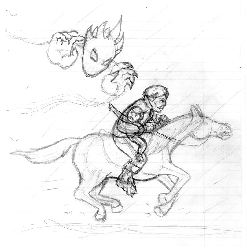 808x813 Erlking Sketch By Red Flare