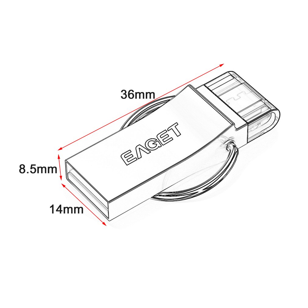 1010x1010 Eaget V90 Phone Computer Dual Purpose U Disk Usb3.0 16 32 64gb