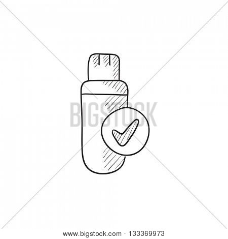 450x470 Usb Flash Drive Vector Sketch Icon Vector Amp Photo Bigstock