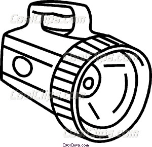 300x290 Flashlight Vector Clip Art