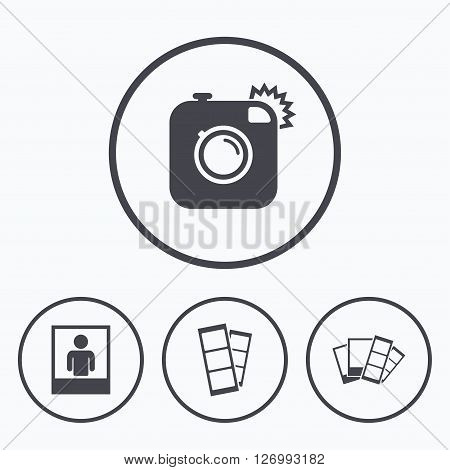 450x470 Hipster Photo Camera Icon. Flash Vector Amp Photo Bigstock