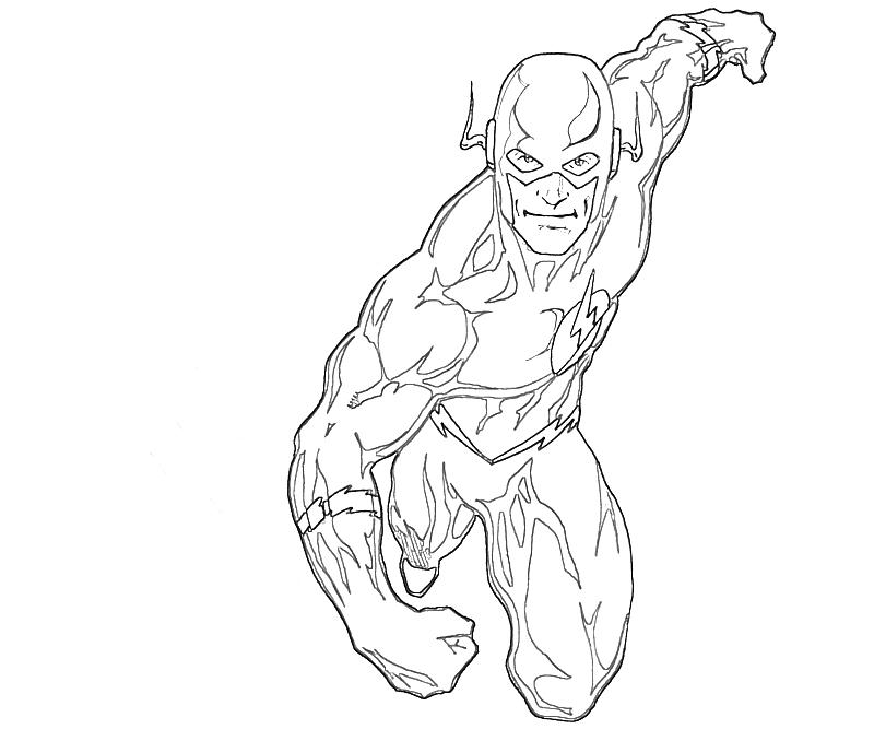 800x667 The Flash Coloring Pages