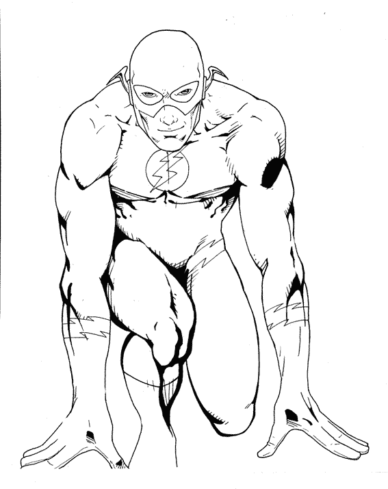 567x714 Flash Coloring Pages