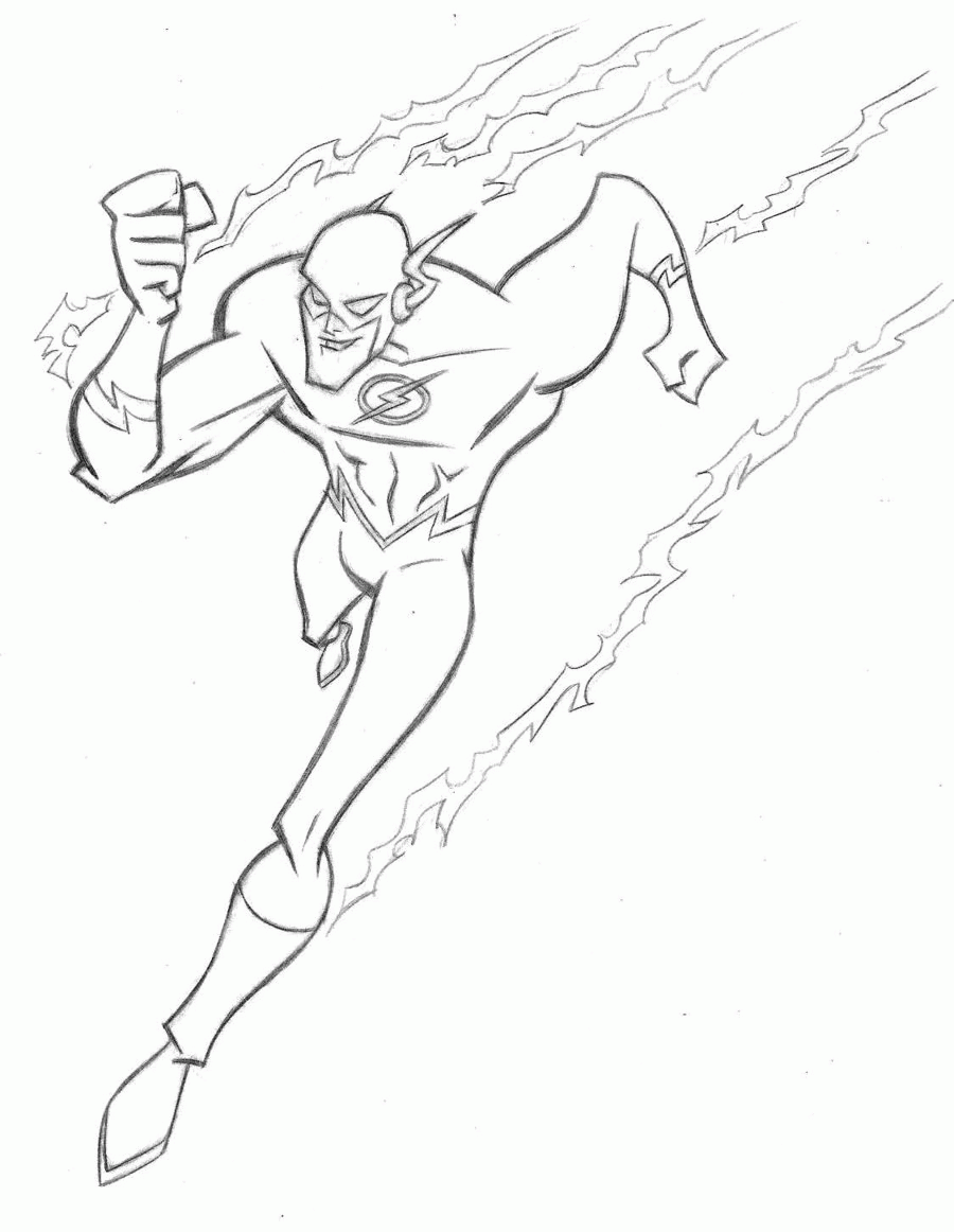 900x1162 Convenient Running Flash Superhero Coloring Pages Crafts