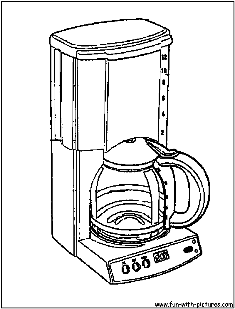 800x1050 Coffee Maker Coloring Pages Flat Screen Tv Coloring Pages