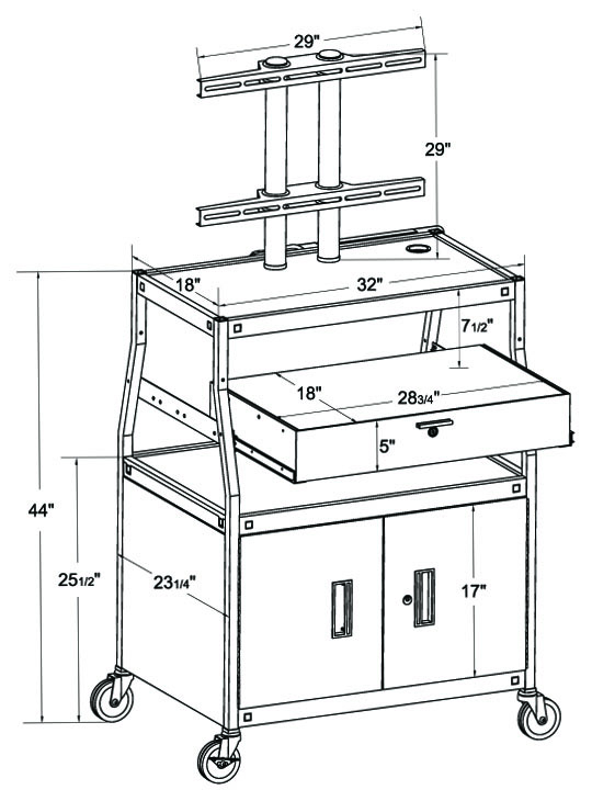 540x730 Fdcab4418e Flat Panel Tv Cart