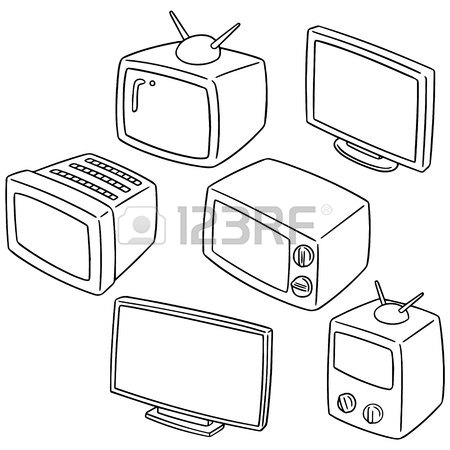 450x450 287 Plasma Tv Illustration Drawing Stock Illustrations, Cliparts