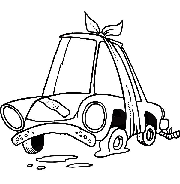 600x612 Flat Car Tire Coloring Pages Best Place To Color