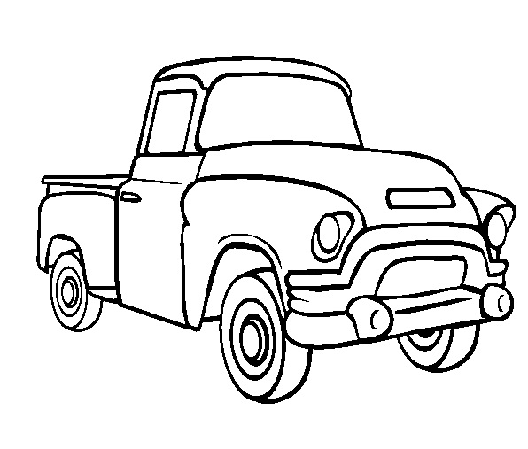 Flatbed Truck Drawing at GetDrawings | Free download