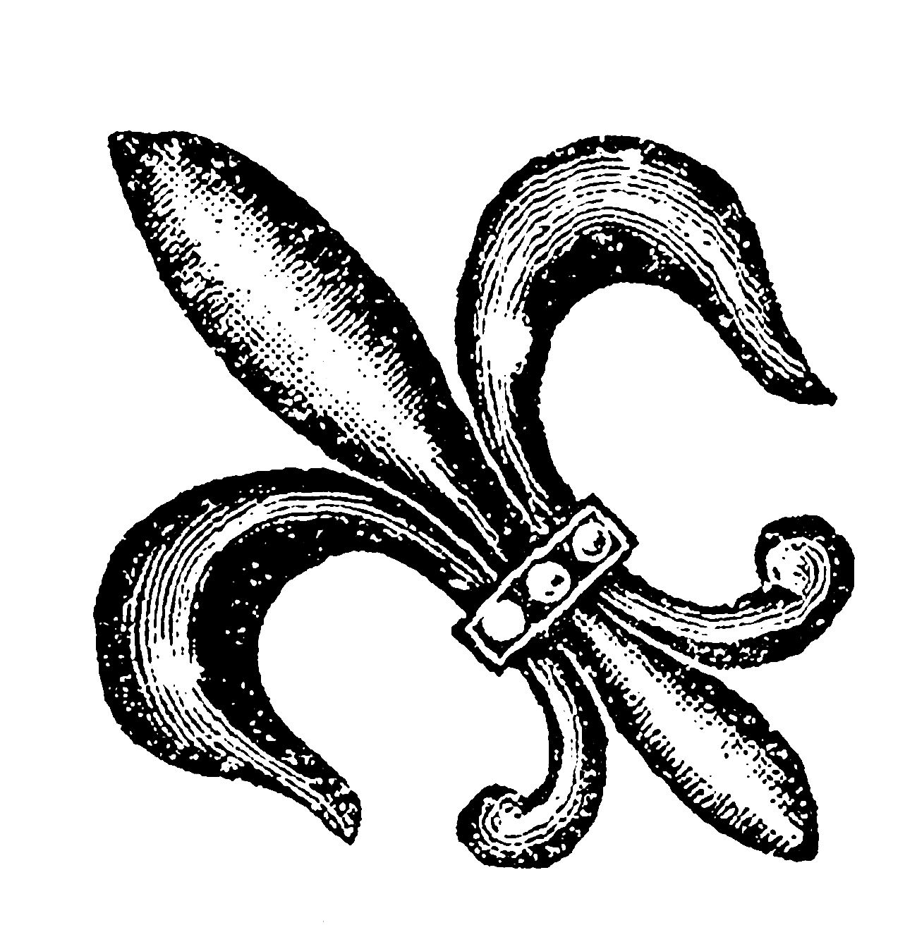 1300x1312 Digital Stamp Design Free Digital Fleur De Lis Download Vintage