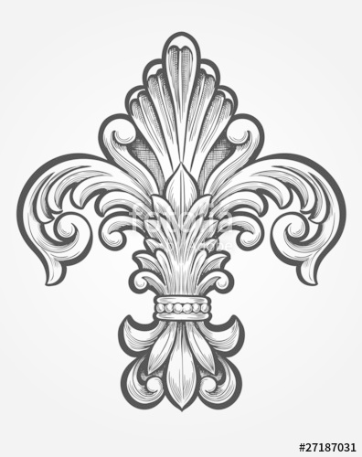 396x500 Elegant Fleur De Lis Stock Image And Royalty Free Vector Files