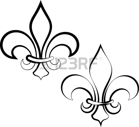 450x411 608 Fleur De Lis Vector Stock Illustrations, Cliparts And Royalty