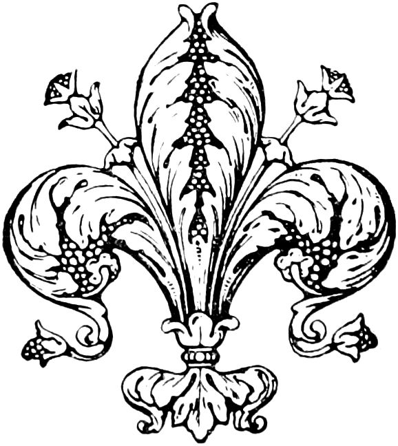 578x648 Fleur De Lis Clip Art