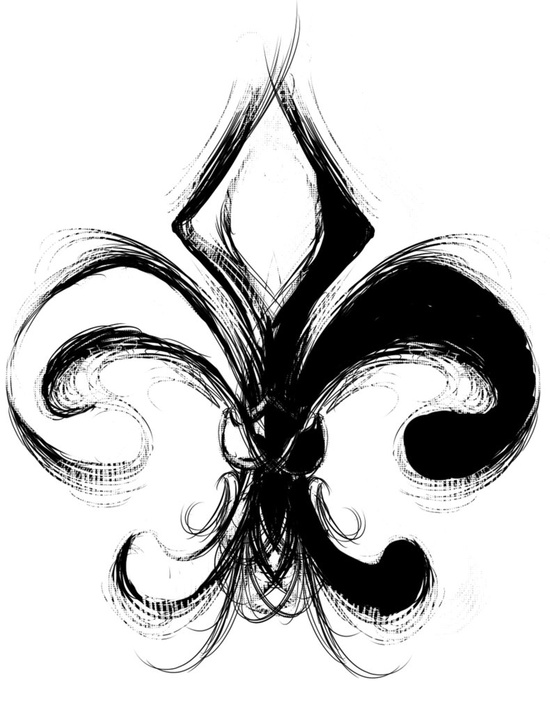 550x703 Unique Fleur De Lis Tattoo Design