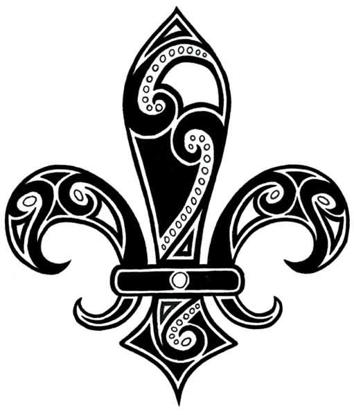 511x599 Fleur De Lis Tattoo Sketch Silhouette Cameo Tattoo